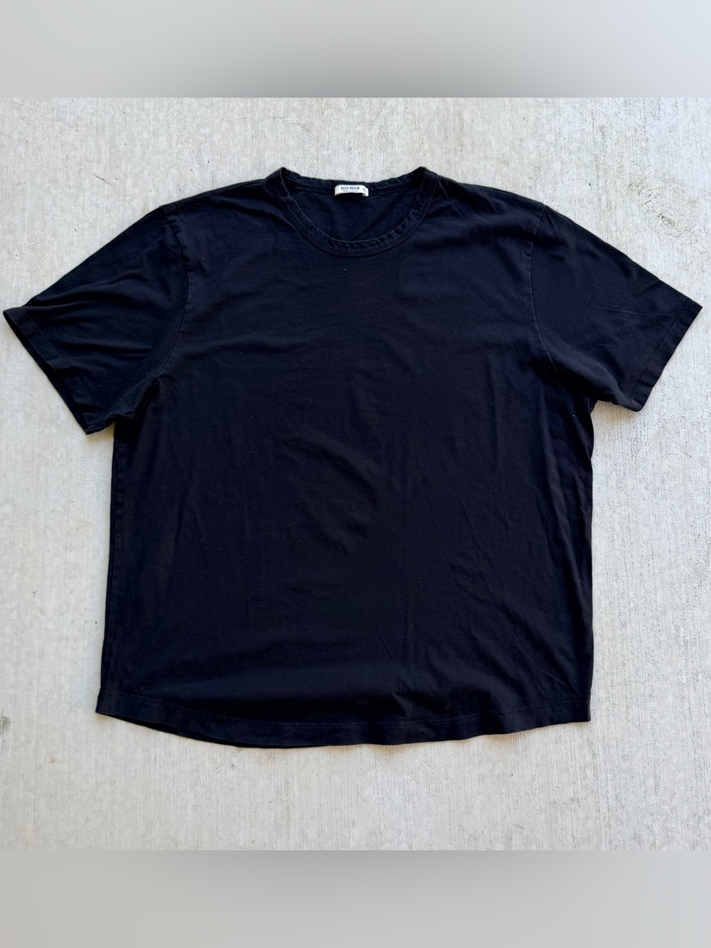 Buck Mason Supima Cotton T Shirt Men Size 2XL Black Made In USA